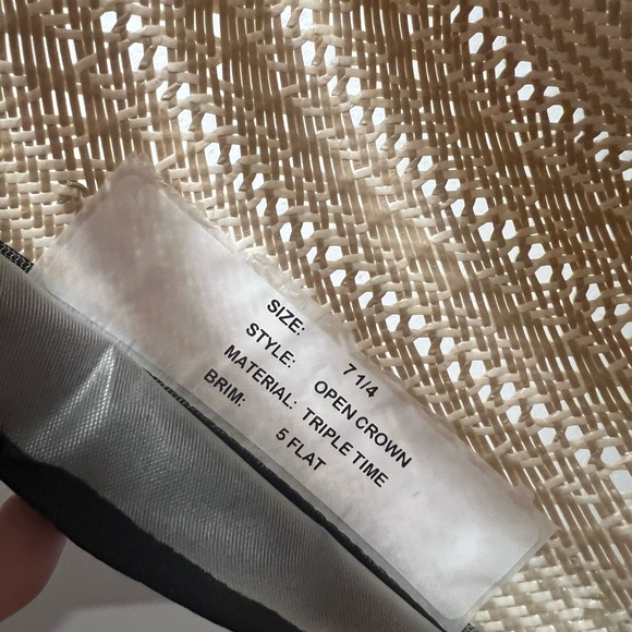 Rodeo King 25x Triple Time straw hat - Picture 6 of 6